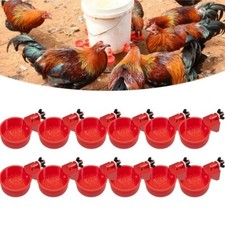 12 PCS Chicken Automatic Watering Cups Poultry Drinker Waterer Duck Quail Hen