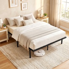 HOMCOM 4ft6 Double Bed Frame with Underbed Storage Refurbished