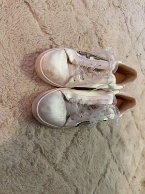 Betsey Johnson Bride Rhinestone Satin Sneakers