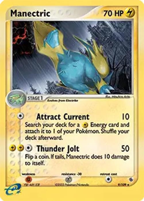 Manectric - 9/109 - Pokemon Ex Ruby & Sapphire Holo Card NM