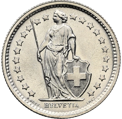 Switzerland - 1967 Confederation 1/2 Franc - NGC MS68 - ONLY 2 FINER