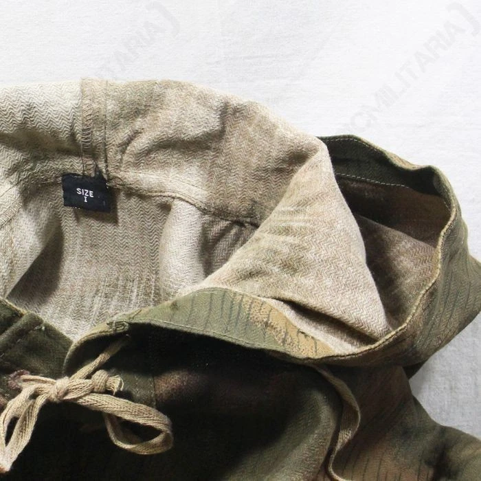 WW2 German Tan and Water Hooded Smock - Reproduction - 100% Linen - Image 4 of 4
