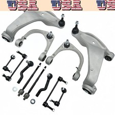 12Pcs Front Upper Lower Control Arms Sway Bar Tie Rods For 2008-14 Cadillac CTS