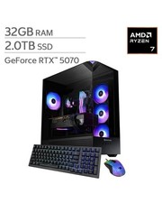 iBUYPOWER Gaming PC Ryzen 7 9800X3D NVIDIA RTX 5070 12GB 32GB RAM 2TB SSD