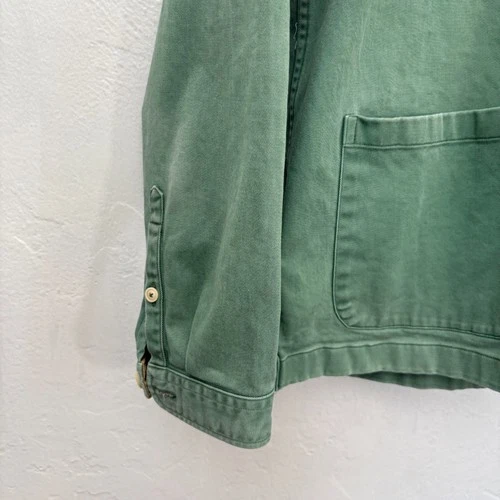 Brooklyn Tailors + Willys Detroit Chore Coat Men Size Medium Green Fits Small image 6