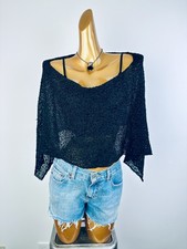 Vintage 90s grunge cropped cowl sweater top