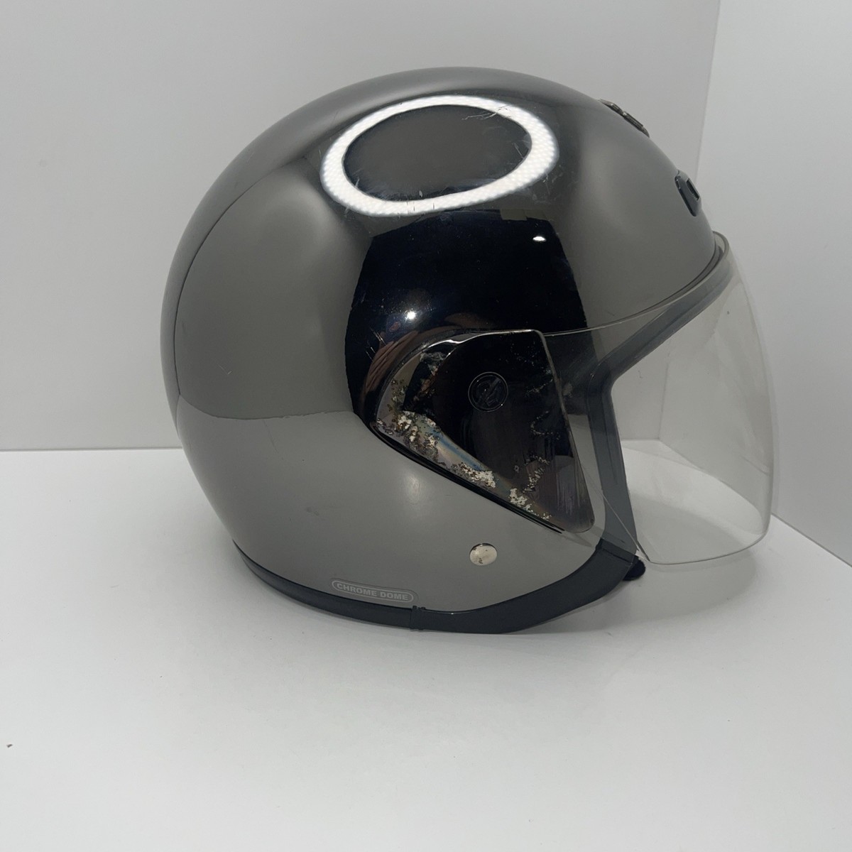 Harley Davidson Motorcycle Helmet Chrome Dome DOT Full Face Small