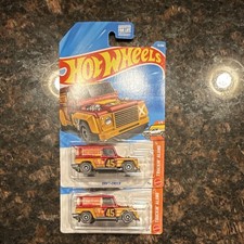 Hot Wheels Drift-Ender Truckin' Along Diecast Trucks Lot of 3 Red Yellow