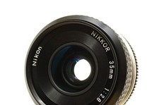Nikon Ai NIKKOR 35mm F2.8 Black Lens MF F mount compact lightweight Travel