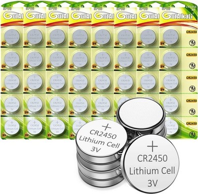 20-100s Knopfzellen CR2016 CR2025 CR2032 CR2430 CR2450 Akkus Akku Bulk Batterien