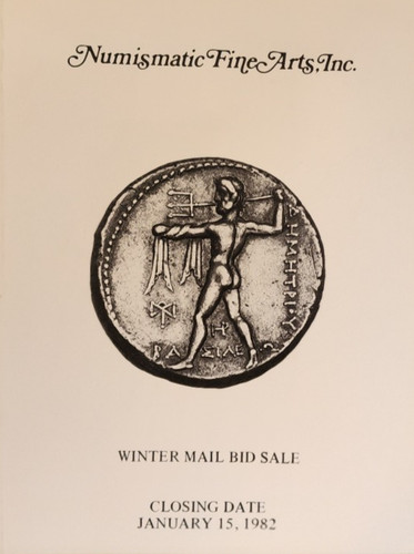 Numismatic Fine Arts NFA Auction Winter Mail Bid, January 15, 1982