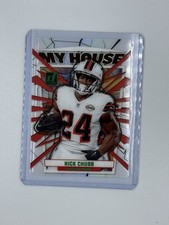 2023 Panini Clearly Donruss - Clearly My House Nick Chubb #7 Holo Green  /49