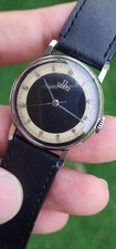 Vintage 1940’S Omega WWII Military Bullseye Tuxedo Cal. 30T2 Men's 32mm Watch
