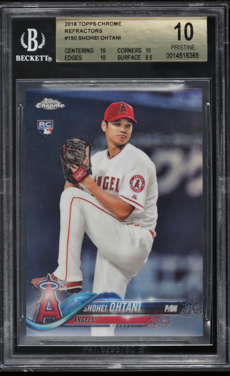 2018 Topps Chrome REFRACTOR SHOHEI OHTANI RC Rookie #150 BGS 10
