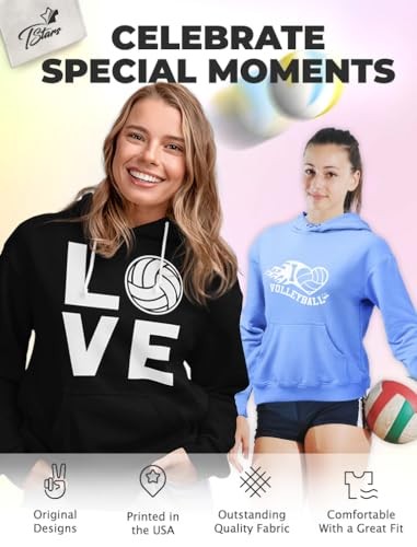 Volleyball Hoodies Gifts for Teen Girls Women Fans Team Players Love - Picture 6 of 6
