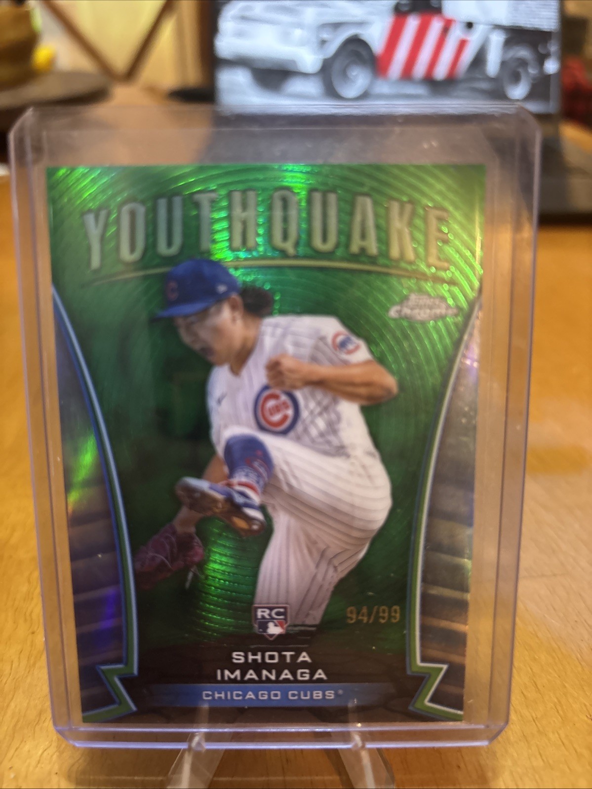 2024 Topps Chrome Update Shota Imanaga Youthquake Green /99 #YQ-63 RC Cubs