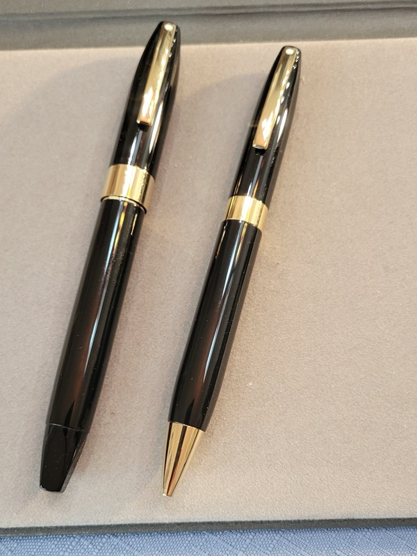 Sheaffer Legacy WD, Black Laque Roller Ball / Ballpoint Pen Set, Made in USA