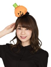 Clearstone Halloween Cosplay Loose Pumpkin Headband Unisex Orange 