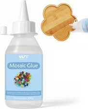 Mosaic Glue 100ml - Non-Toxic  Water Resistant, Clear Mosaic Tiles Glue Ideal