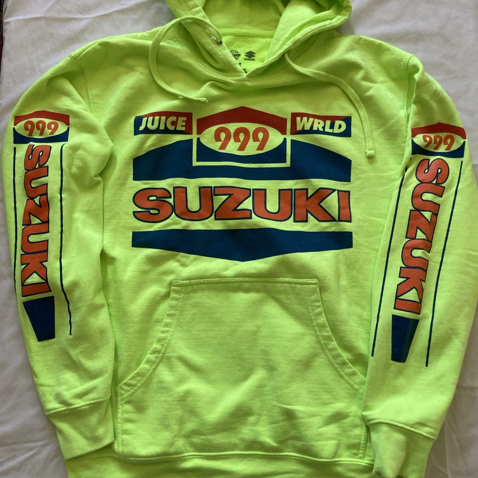 Sudadera con capucha amarilla neón 999 Club Juice Wrld x Suzuki NTWRK Death Race - grande Foto 2 de 4