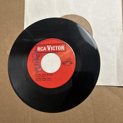 George Hamilton Iv Steel Rail Blues/Tobacco Rca Victor 45 add ship.10