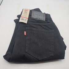 Levi's 511 Slim Fit Performance Boy's Jeans, Black, Size 14