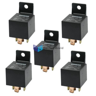 5Pcs JD2914 1NO 1NC SPDT 5 Pins Male Automotive Truck Car Relay DC 24V 40A Kd *r