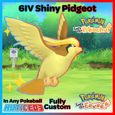 ✨ Shiny Pidgeot 6IV ✨ Pokemon Lets Go Pikachu & Eevee 🚀 Fast 🚀