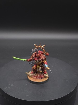 Warhammer 40k Chaos Space Marine Renegades Red Corsairs Reaver Captain Painted