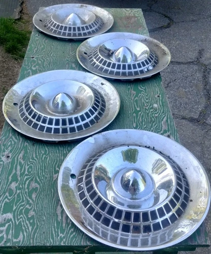 1959 Mopar 1829629 hubcap set of 4 Dodge Lancer Mayfair Royal Kingsway 15"