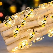 Little Bee LED String Lights Bee Flower Lights Fairy String Lights Decoration