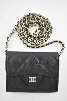 black caviar leather chanel