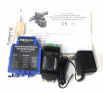 B&B ELECTRONICS 485LDRC9 OPTICALLY ISOLATED CONVERTER RS-232 TO RS-422/485