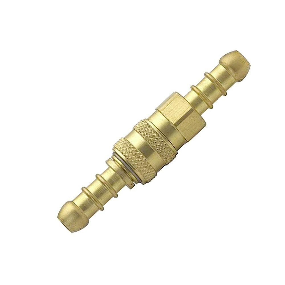 LPG Brass Quick Release Coupling Connector 1 Extra Nozzle For 8mm Inner Dia Hose