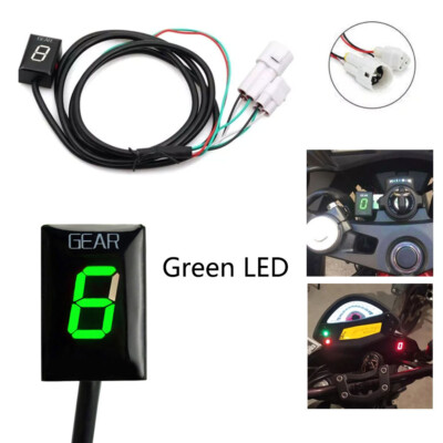 Green LED Motorcycle Gear Indicator Display for Yamaha Fz6 Fz1 YZF