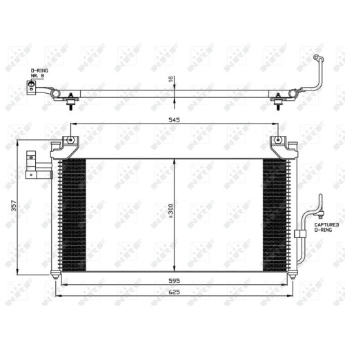 Condenseur de clim pour Renault Megane 3 2.0 dCi 160 CH Diesel 118 KW