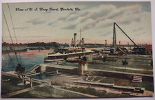 Vintage US Navy Yard Norfolk Virginia Divided Back Postcard Unposted