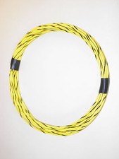 AUTOMOTIVE WIRE 18 GAUGE HIGH TEMP GXL 25FEET YELLOW/BLACK MOTORCYCLE CAR TRUCK