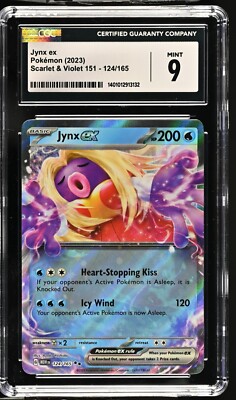 CGC Graded 9 Mint Jynx ex 124/165 151 Pokemon Card MEW EN | eBay