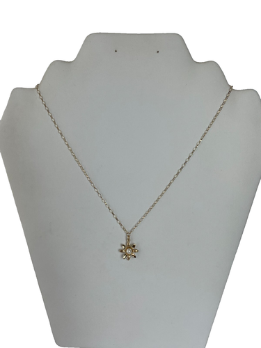 1978 Cultured Pearl Pendant 9ct Gold Pendant on 1990 Gold Vintage Necklace Chain - 第 1/24 張圖片