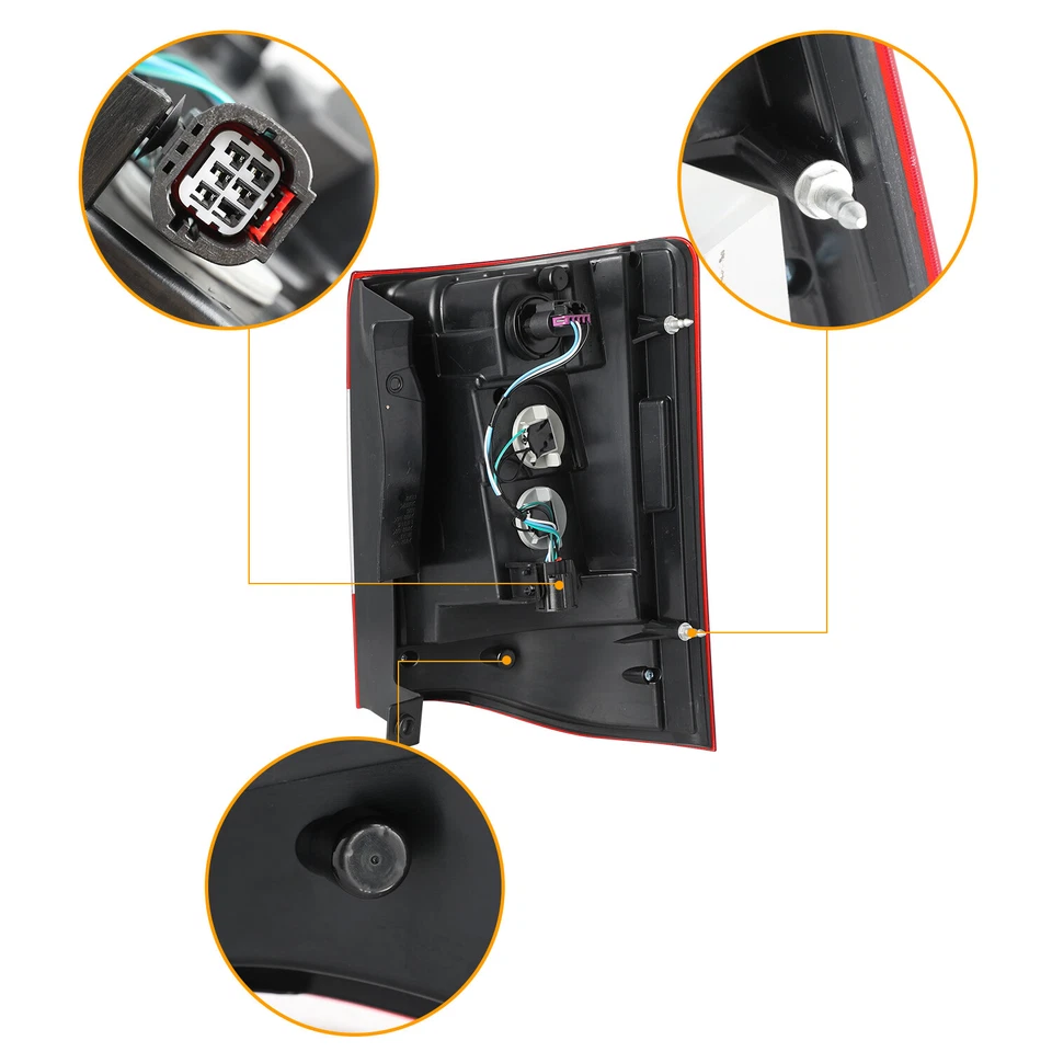 Left Driver Side LED Tail Light Brake Lamp For 2011-2016 Chrysler Town & Country - Image 3 of 4