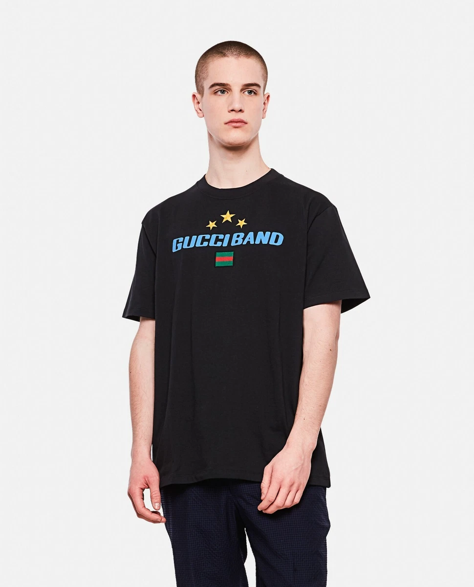 Gucci Bold Cherry Printed Cotton Jersey T-Shirt Off-white