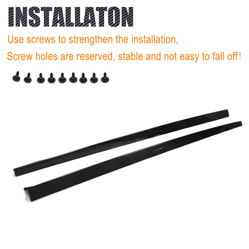 Faldones laterales de carbono real labio alerón para BMW Serie 8 G16 840i M8 F93 19-24 - Imagen 12 de 14