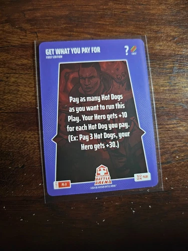 2024 Bo Jackson Battle Arena First Edition Play SSP #PL-3 Get What You Pay For