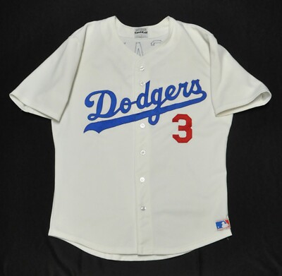 Steve Sax Los Angeles Dodgers Sand Knit Medalist Jersey White MLB