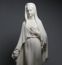 Virgin Mary Mother of Jesus Holy Our Lady of Rose Madonna Statue Sculpture