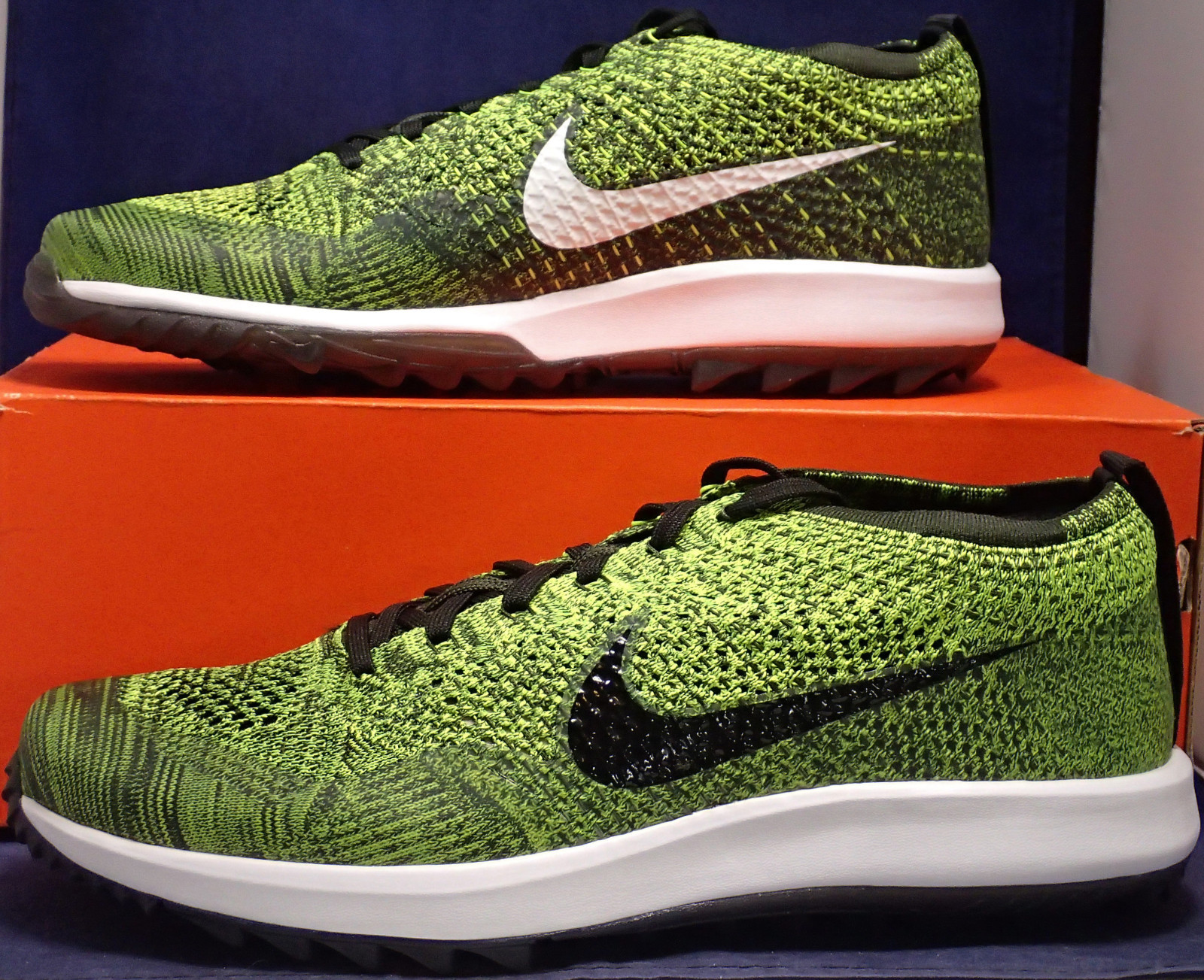 Nike flyknit racer scarpe 10 da golf volt nero sequoia verde g 10 Nike flyknit racer scarpe 10 da golf volt nero 10 sequoia verde g 10 nero 50f423