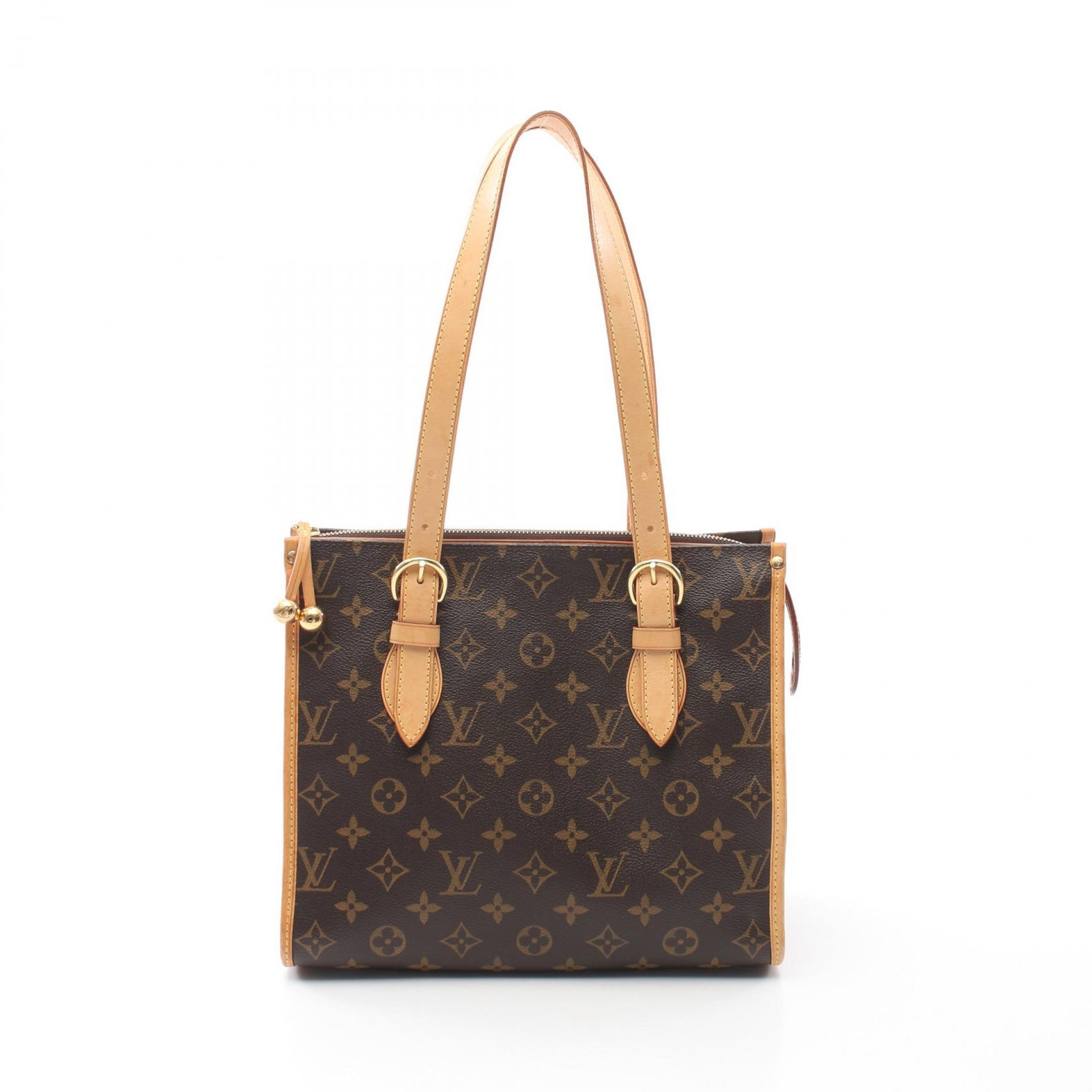 LOUIS VUITTON Popincourt Haut Tote in Monogram Canvas Brown Preowned Women Bag M40007