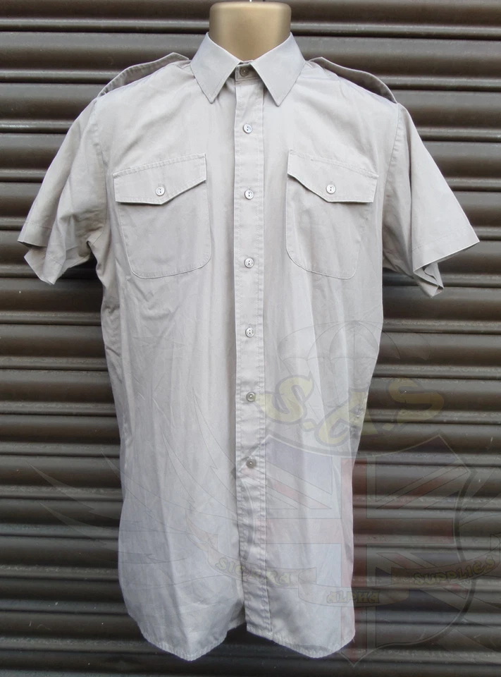 Chemise Habillée Col Manches Courtes Army RAF British Army Royal Marines - Photo 1/2