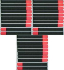 30 x Hook and Loop cable ties SO with eyelet 50 cm x 50 mm neon red cable Hook and Loop Hook and Loop